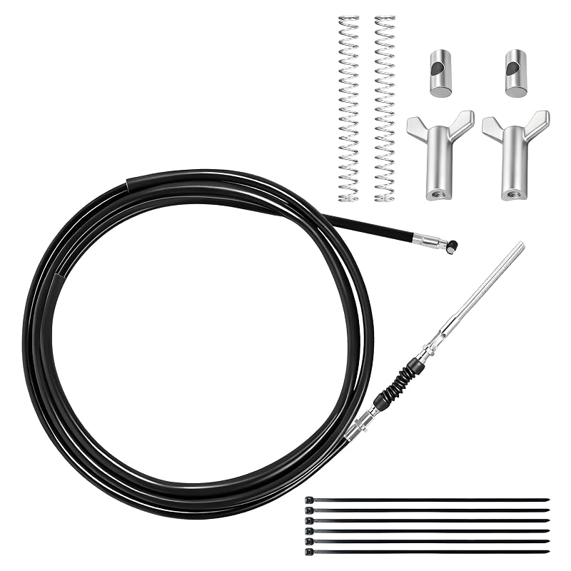Kit de cabo do freio de mão traseiro com ajustador para Honda FourTrax, Rancher e Rubicon, CuraceQ, 13 peças