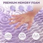 2 Inch Gel Memory Foam Mattress Topper 5 Zone Soft Pressure Relieve Mattress Pad, Breathable Bed Topper, CertiPUR-US Certified, Twin Size