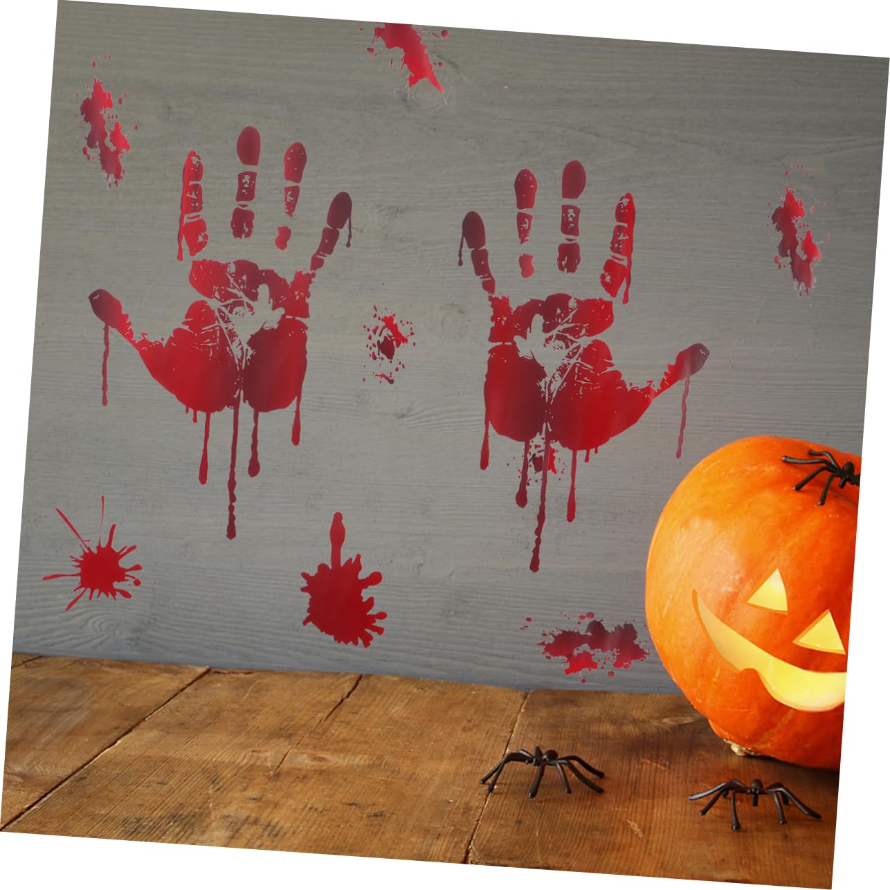 Amazon.co.jp: Lurrose ハロウィンパーティに最適な赤色の血まみれの