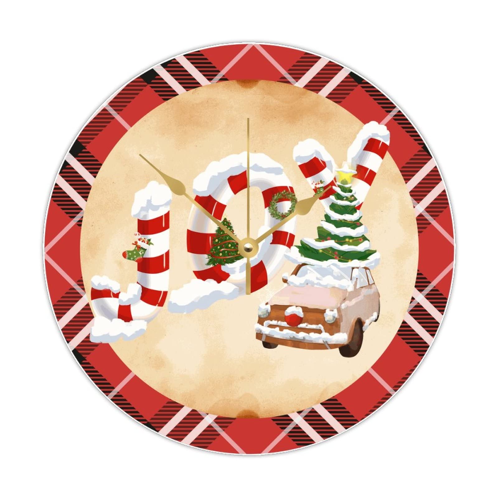 Horloge de Noël silencieuse pour un salon cocooning et festif