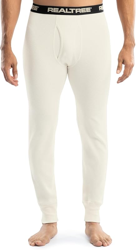 Realtree - Calzoncillos largos térmicos de algodón y poliéster para hombre