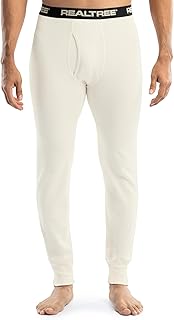 Mens Heavyweight Cotton Polyester Thermal Long Johns Underwear Bottom