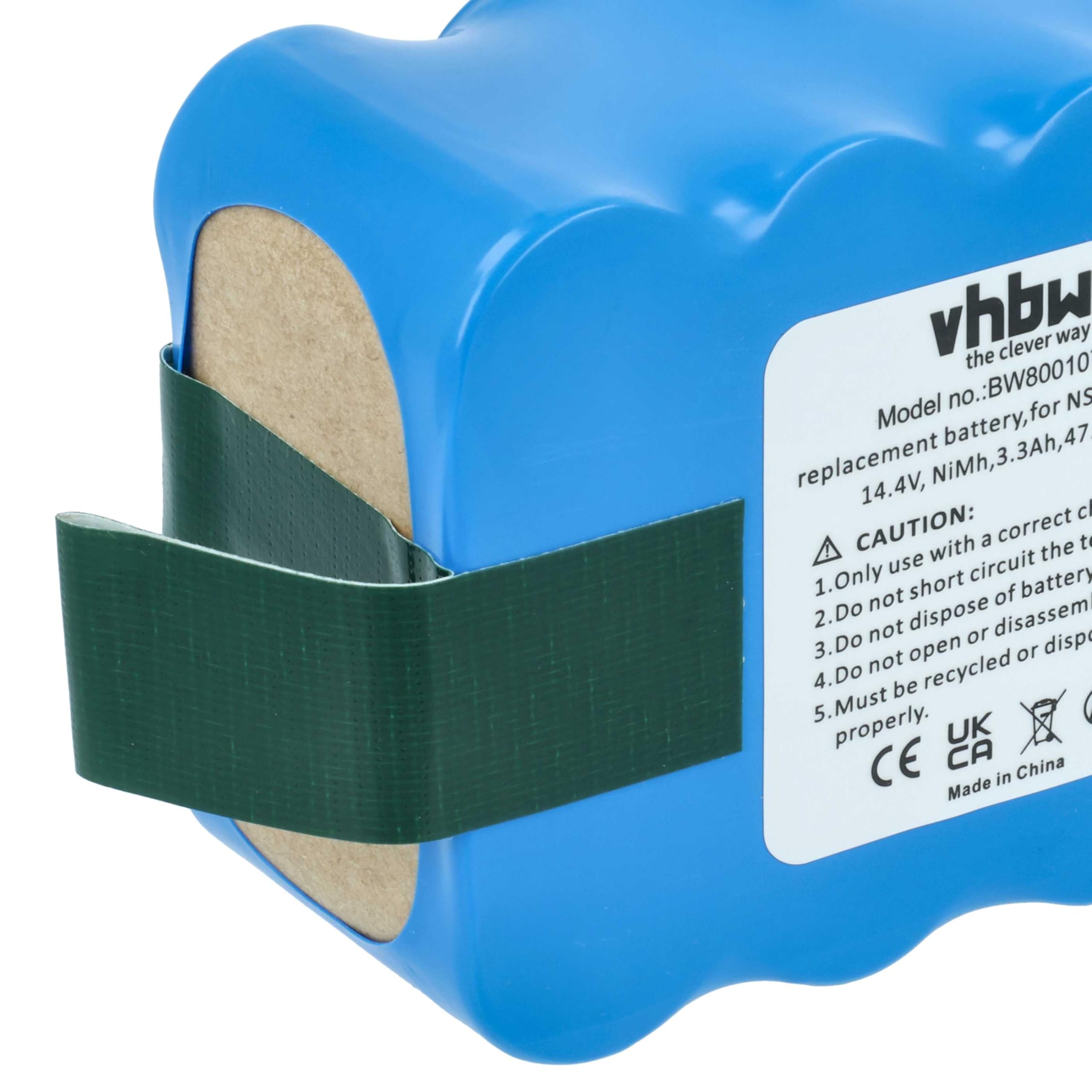 vhbw Bateria kompatybilna z Yoo Digital Iwip 1000, 600 odkurzacz (3300 mAh, 14,4 V, NiMH)