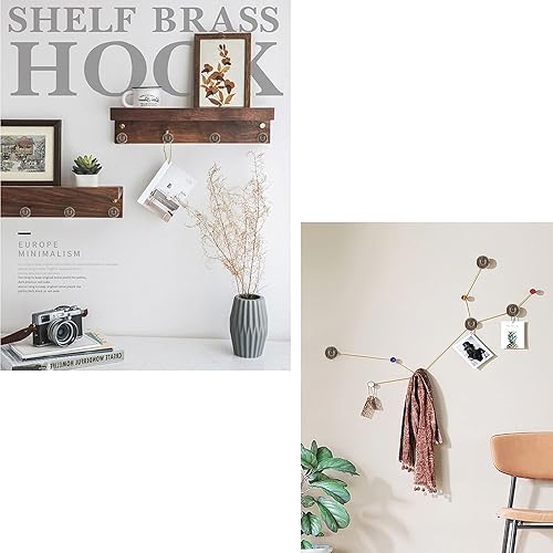 Miniatura 5 de AAMPEAR Paquete de 6 pomos de latón dorado para gabinete, herradura oxidada, Texas Star, aleación de zinc de 1-14 pulgadas, pomos modernos para