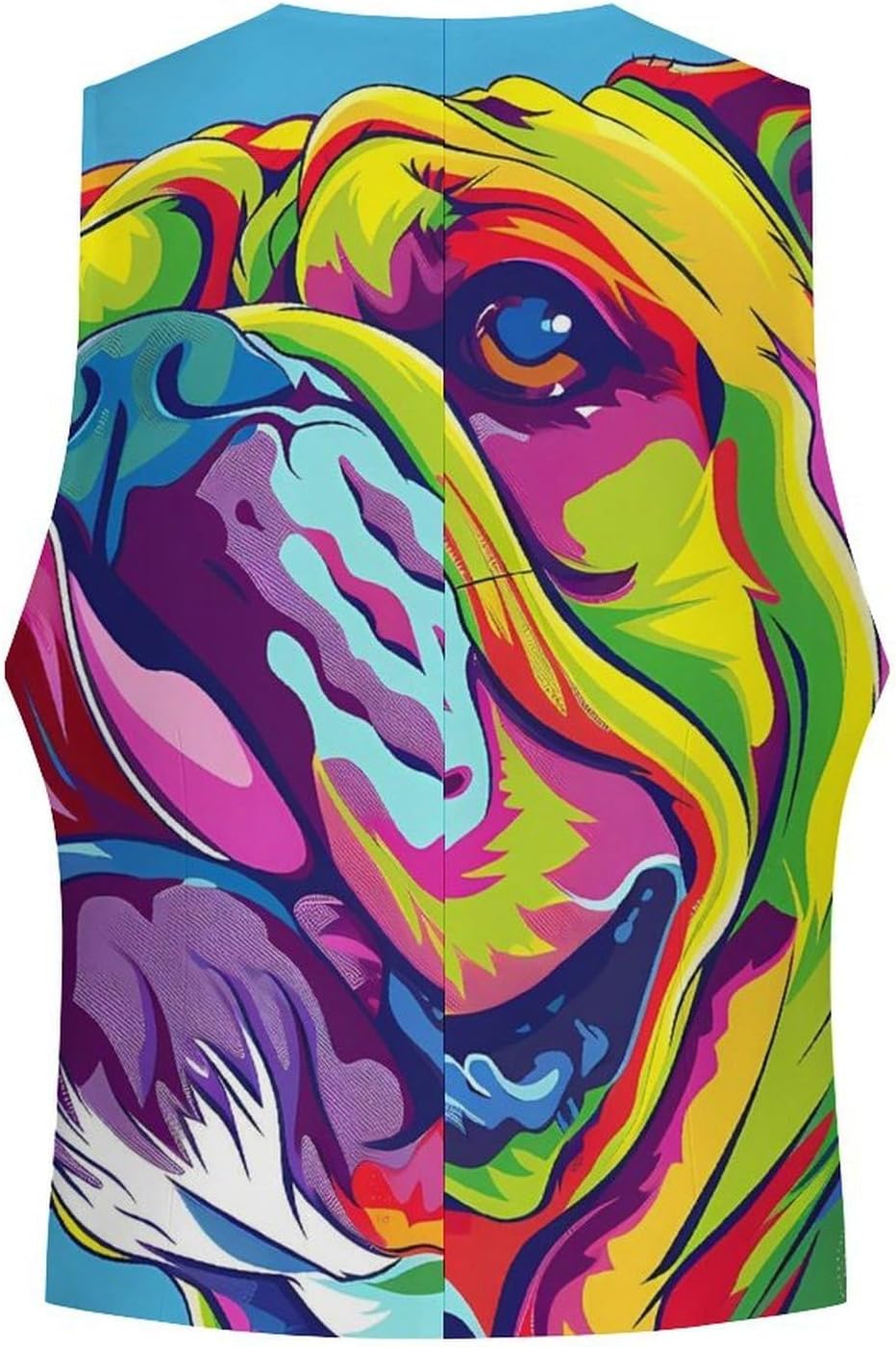 English British Bulldog Men's Suit Vest Formal Vests Casual Dress Fit Waistcoat Casual Tuxedo for Business