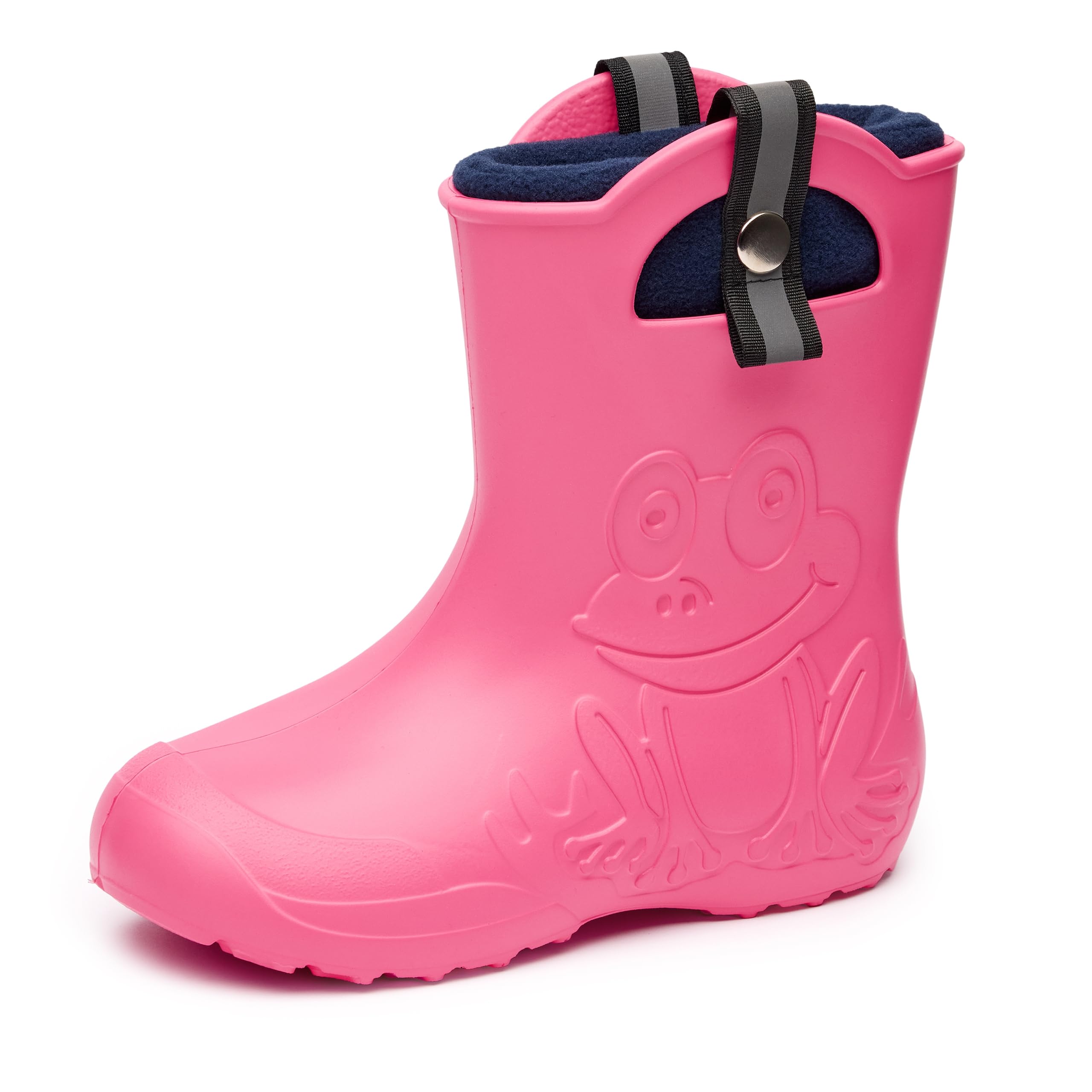 Ladeheid Kinder Federleichte Gummistiefel Thermo Fütterung Mädchen Jungen rutschfest Regenstiefel Kinder Regenschuhe LA-CA-Frog245