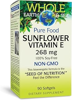 Whole Earth & Sea from Natural Factors, Sunflower Vitamin E, Whole Food Supplement