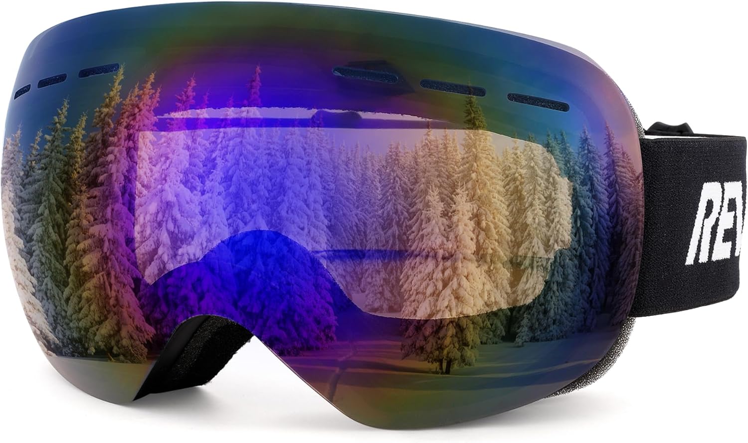 OTG Ski Goggles for Men Women, Snowboarding Ice Skating Goggles Winter Sports Goggles with UV, Anti Fog Over Glasses