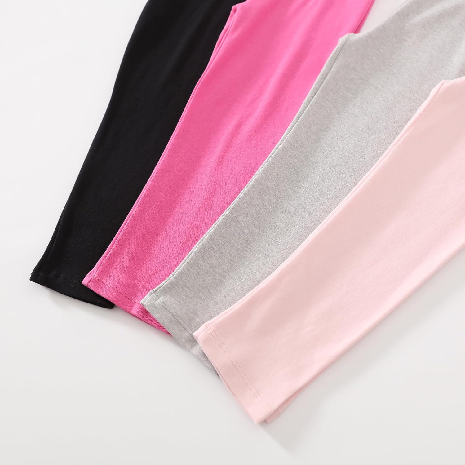 Toddler Girls' Soft Cotton Pants, 4-Pack Leggings, 2-6 Years - Image 4