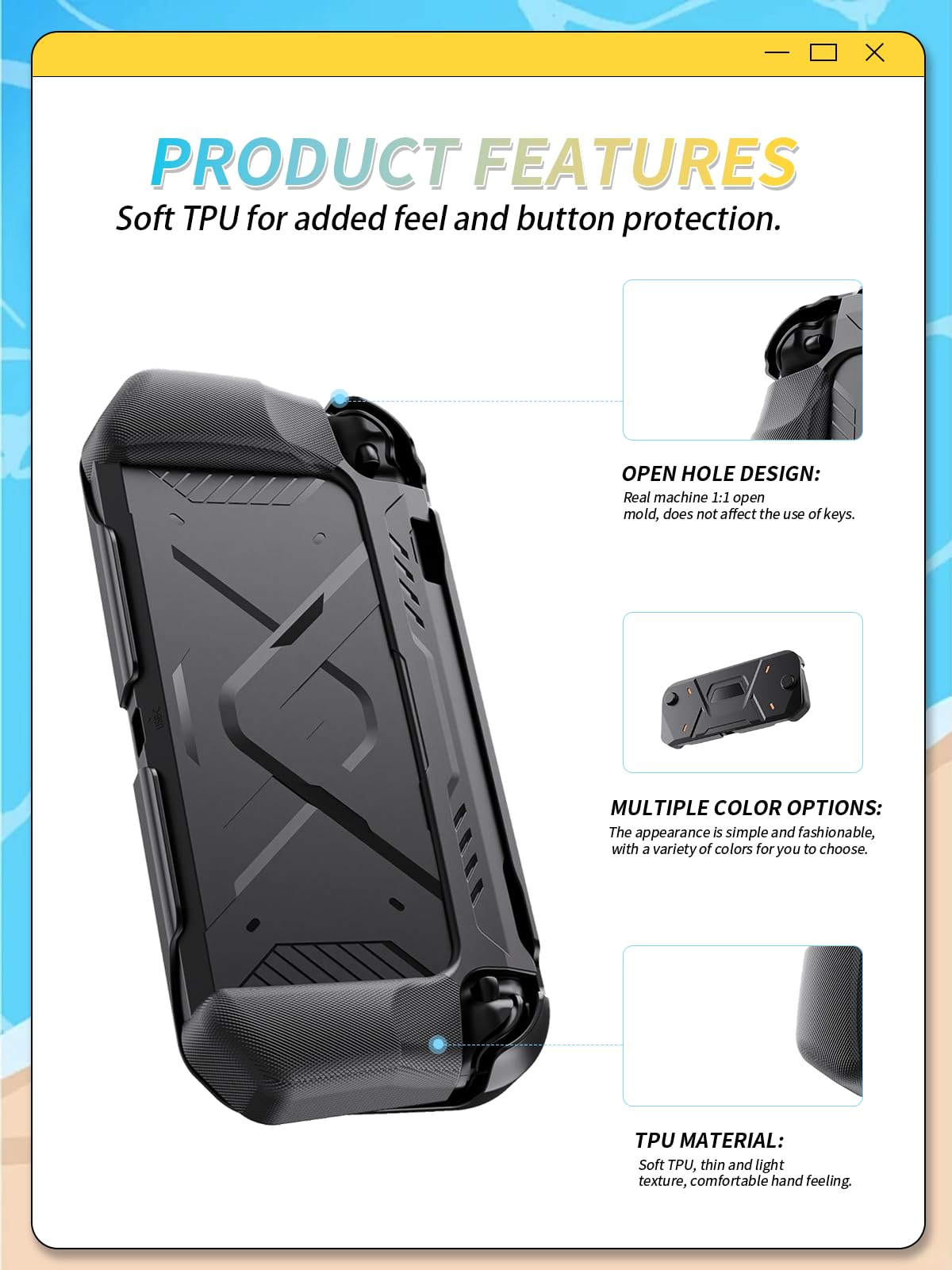 Cover per Nintendo Switch 2, custodia morbida in TPU e guscio rigido in PC per Switch2 con stile Mecha, protezione completa e design integrato, colore nero