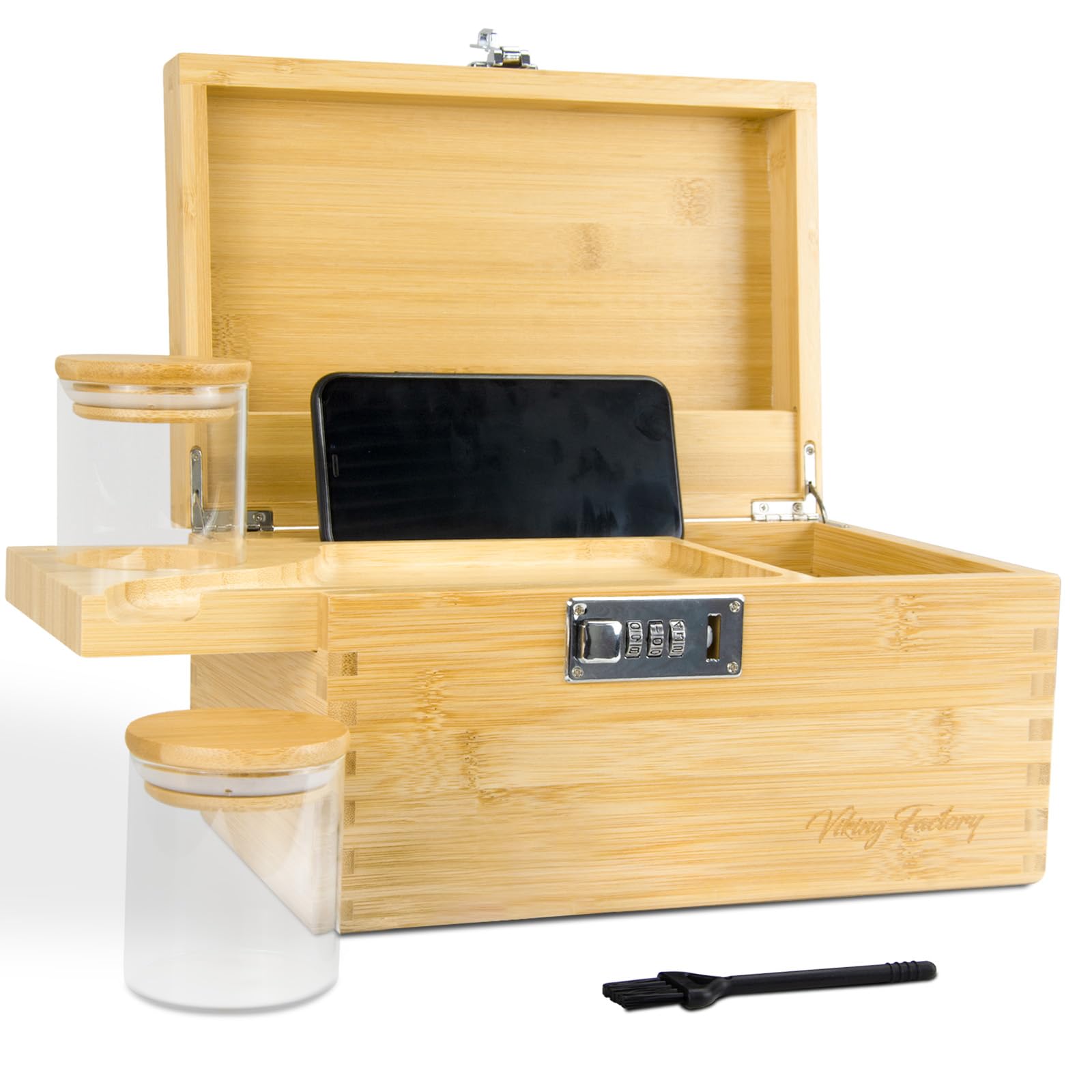 INOUTボックスセット① Amazon.com: Viking Factory Large Bamboo Box Tray Set with