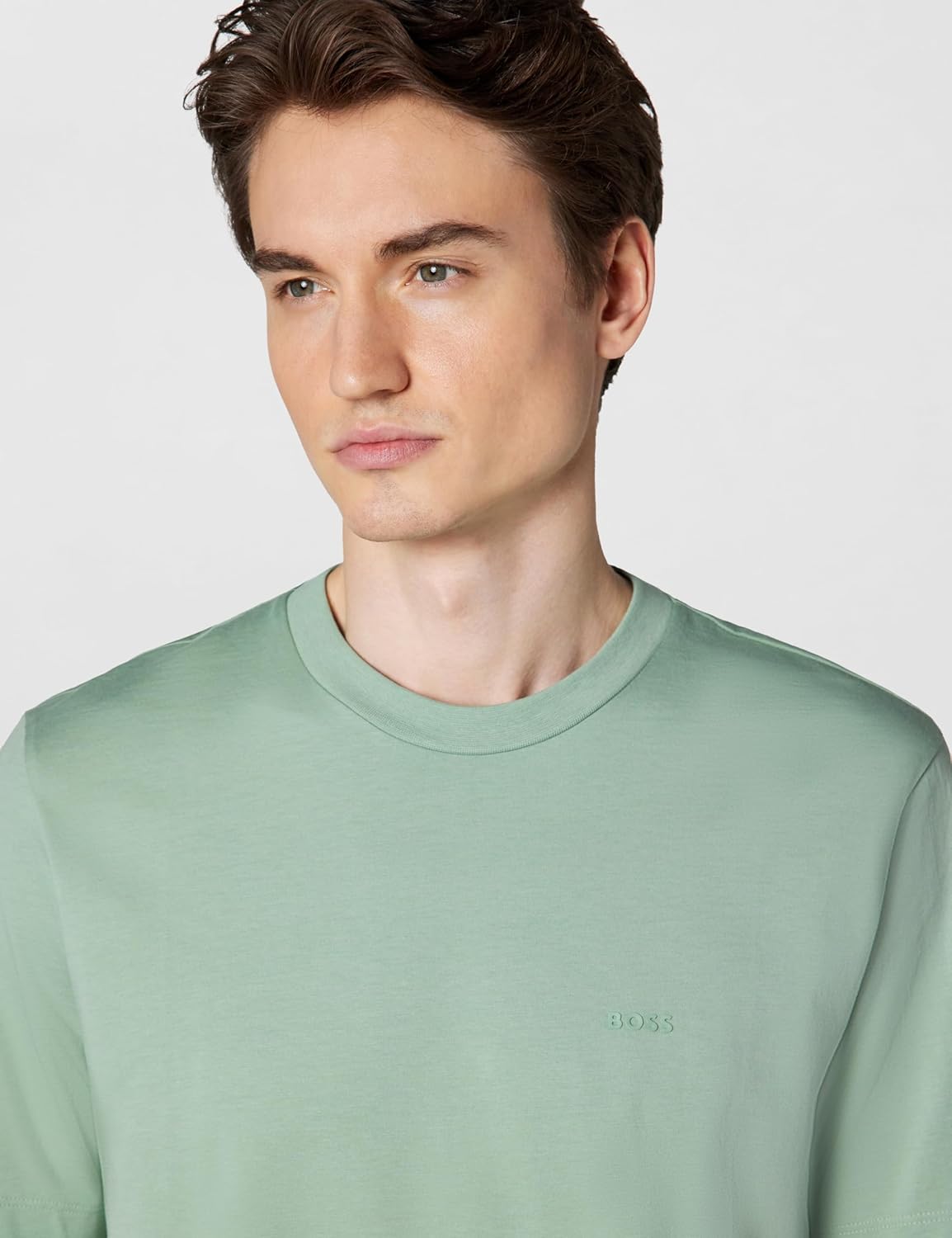BOSS Men's Chest Logo Soft Jersey Crew Neck T-Shirt - Image 4