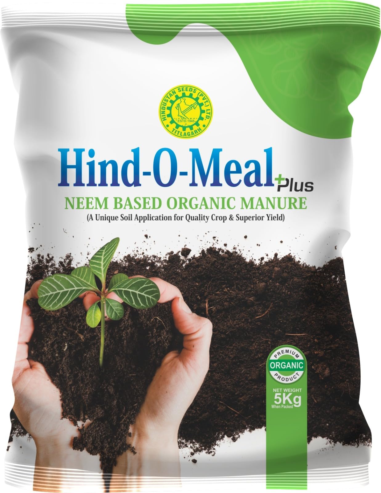 HINDUSTAN Seeds HIND-O-Meal Plus neem Based Organic Manure 5 KG-image-4