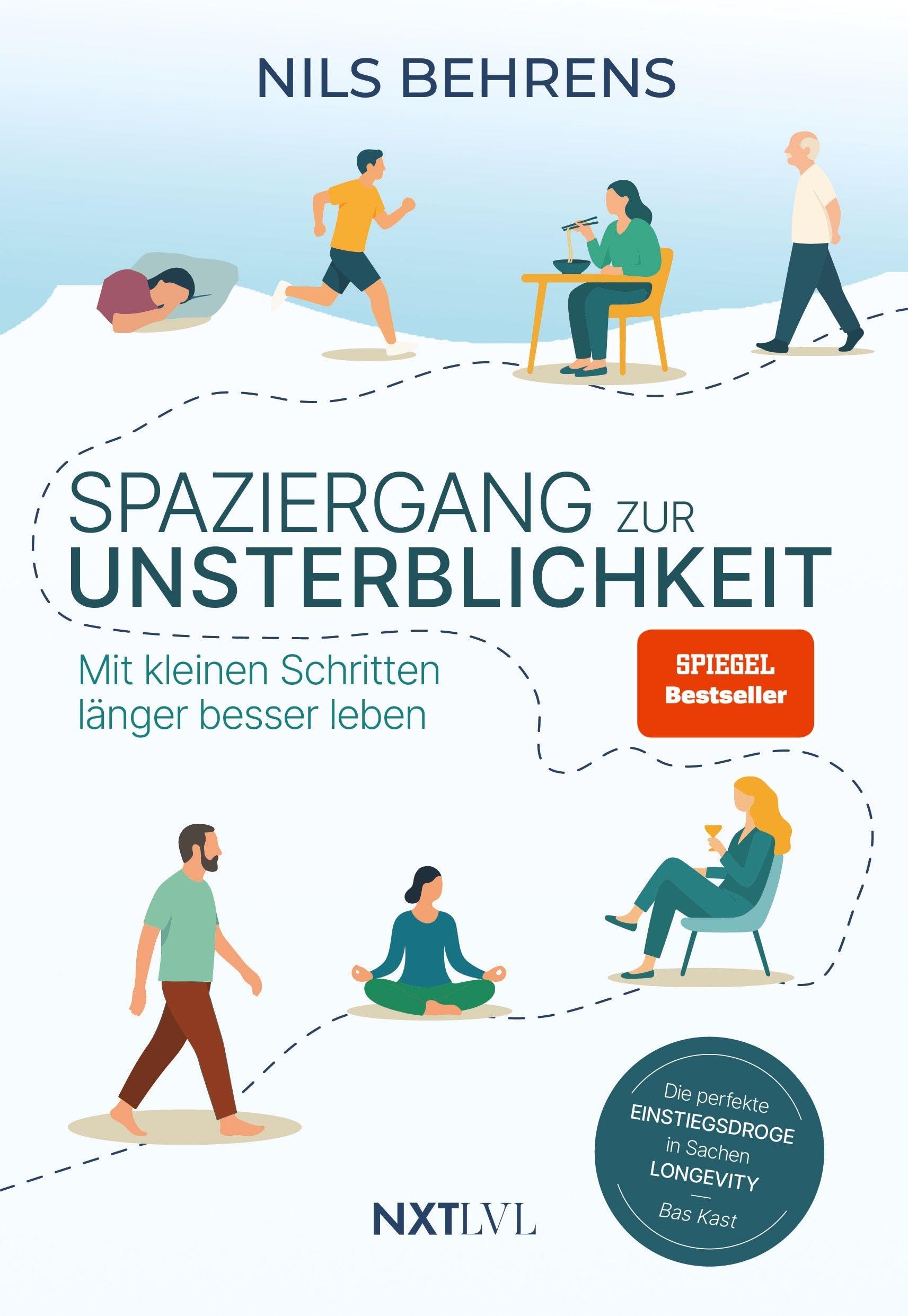 Spaziergang zur Unsterblichkeit - Mit kleinen Schritten länger besser leben, Longevity Ratgeber für mehr Healthspan statt Lifespan, gesunde ... Schlaf, Prävention & mentale Gesundheitit