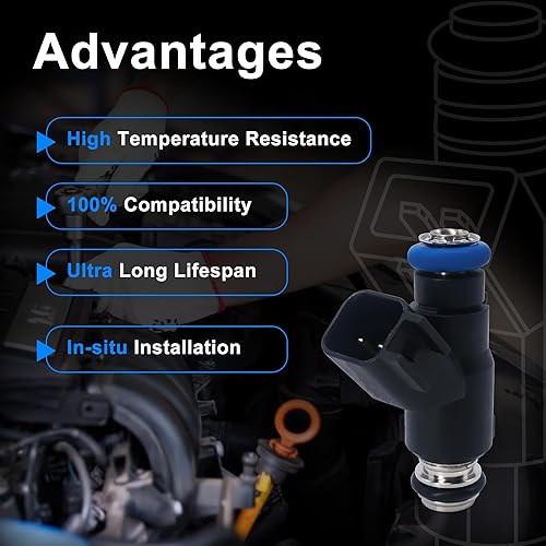 Miniatura 33 de HiSport Inyector de combustible 3 PCS 5WY2404A compatible con John Deere 825i Gator 3 cilindro motor MIA11720