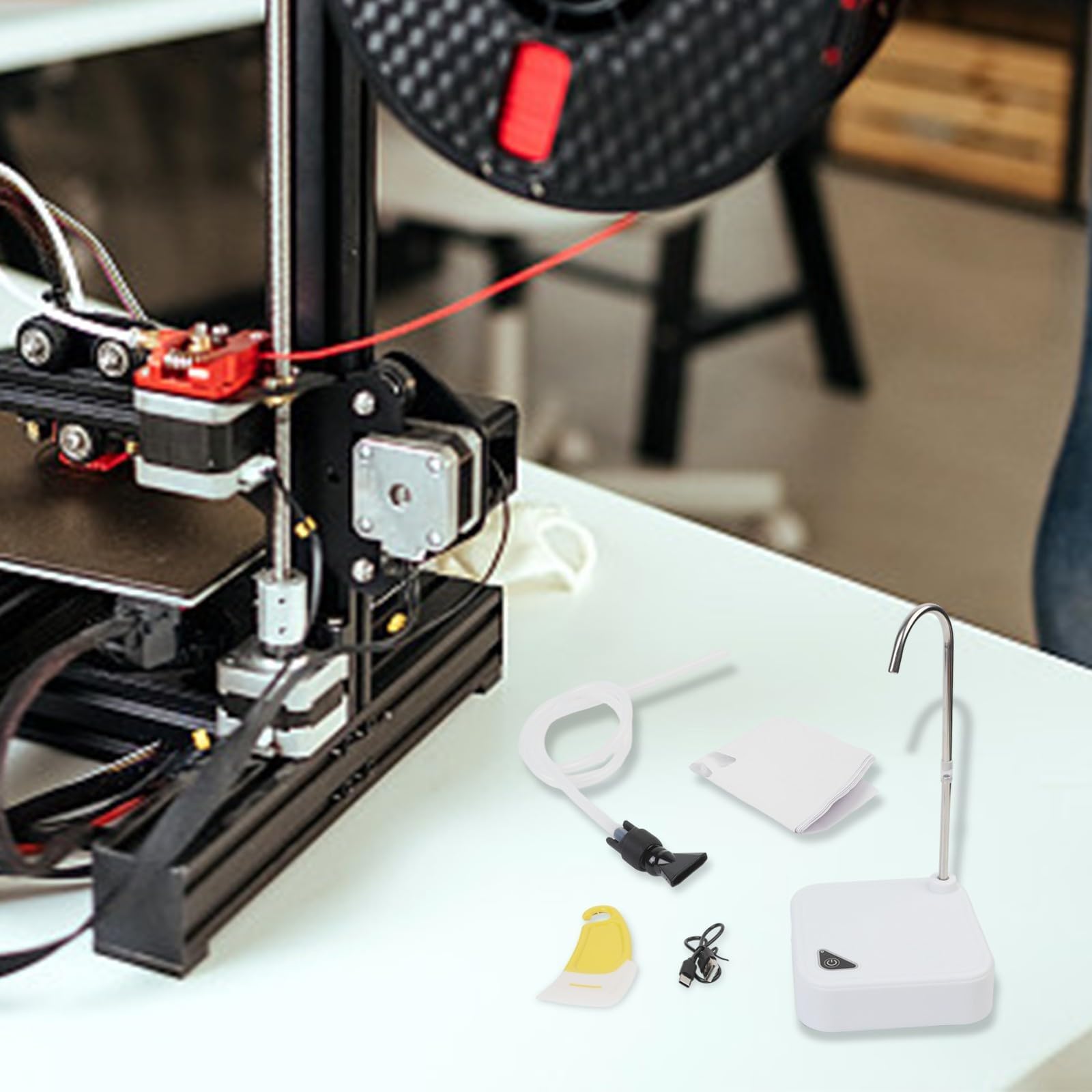 Elektryczna Pompa Syfonowa Do Żywicy, Narzędzie Do Recyklingu Żywicy Do Drukarek 3D Z Cyklem Ciągłym Obsługiwanym Jednym Przyciskiem I Wbudowanym Filtrem Z Silikonową Rurką Do Małych Dużych