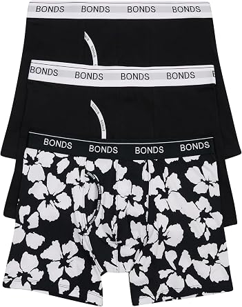 Bonds Mens Mid-length Boxer Briefs 3-pack Soft Cotton, Everyday Comfort Underwear