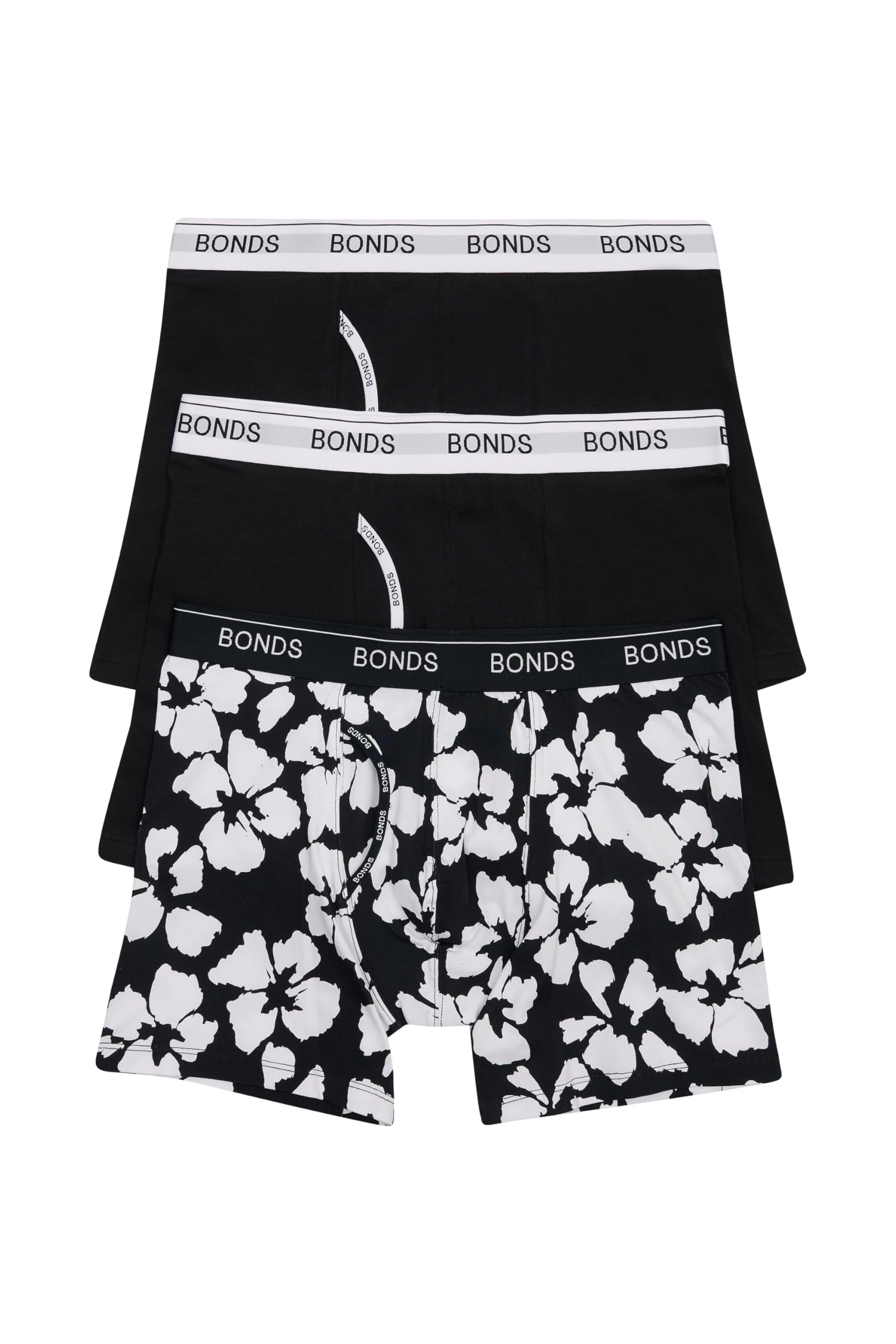 Bonds mens Mid-length Boxer Briefs 3-pack Soft Cotton Everyday Comfort Underwear