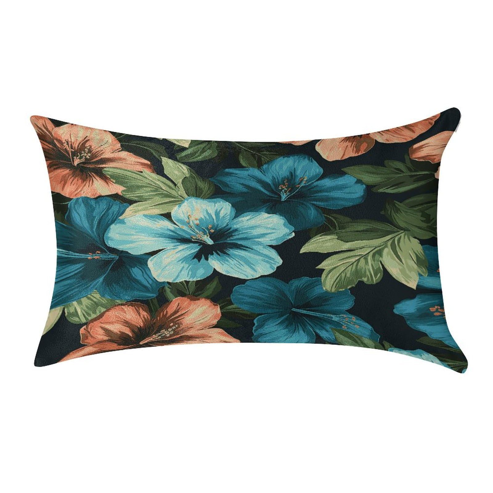 Btcowzrv Style Hibiscus Flowers Pattern Pillow Cover Pillow Case Pillowcase