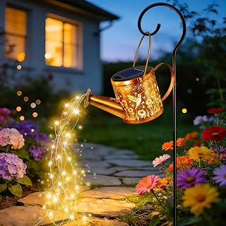 Solar Watering Can Lights, Hummingbird Decorative Hanging Lantern Solar ...