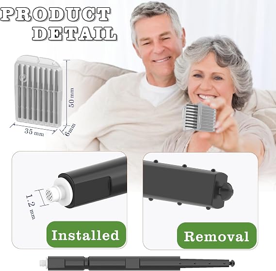 (40 Pcs) Phonak Hearing Aids Wax Guard Filters, Hearing Aid Accessories(40 Filters) for Resound, Widex and Unitron, Hear Clear Cleaning kit Supplies, Hearing Aid Filters Replacement Parts (5 Packs)