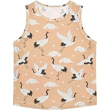 OTVEE Boys Athletic Tank Top Elegant Lattice Blue Bow Ribbon Printed Toddle