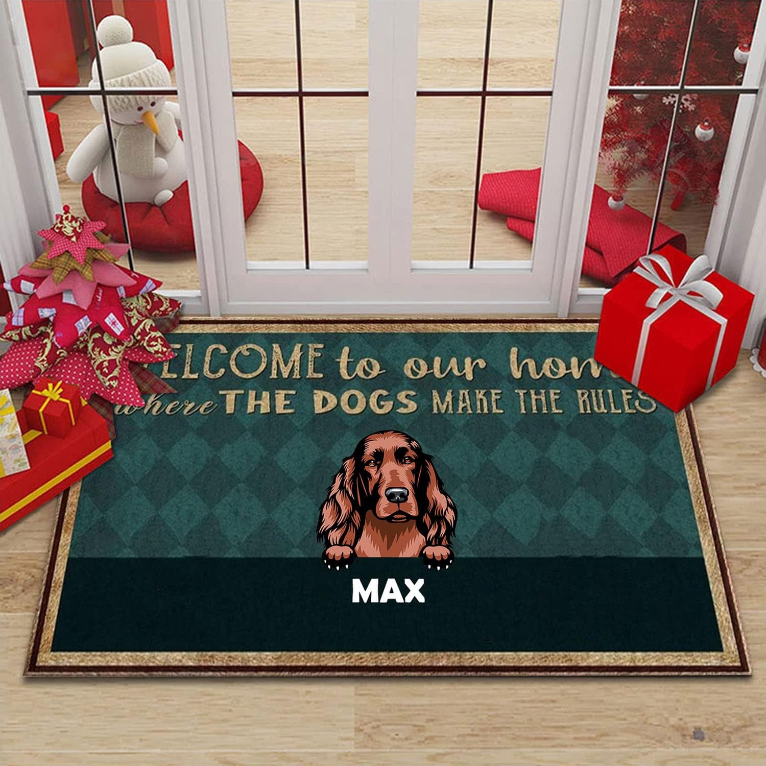 dog themed doormat