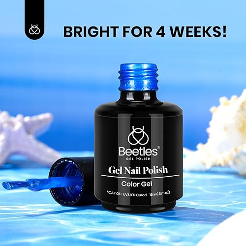 Miniatura 676 de Beetles - Esmalte de uñas en gel de 0.5 onzas fluidas (15ml), curado con lámpara LED, extracción por remojo, para arte de uñas, estética