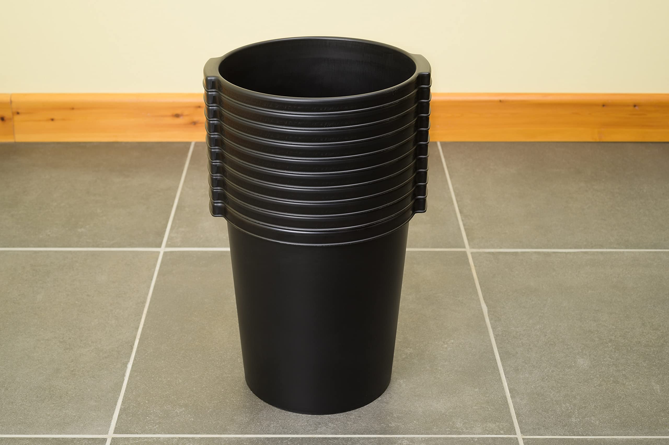 Jalema 2292860990 x10 Waste Bin, 15 Litre, Multipack, Recycled Polypropylene