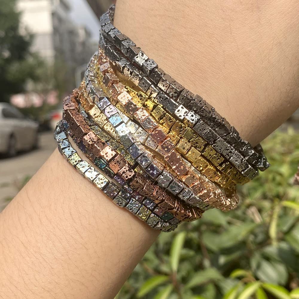 Perline Di Pietra Naturale All'ingrosso Perline Quadrate Piatte - Foto 11