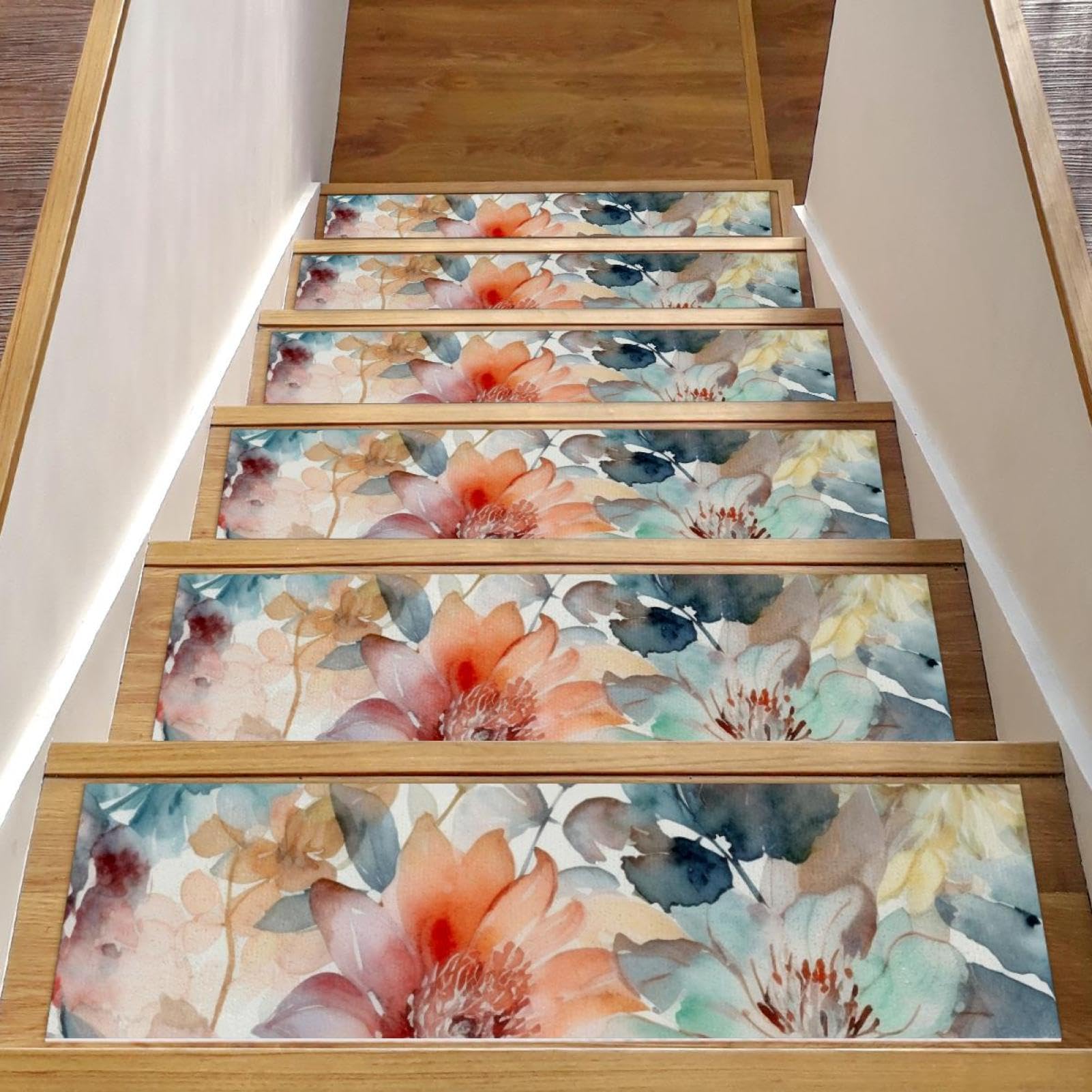Tapis d'escalier antidérapants pour éviter les chutes sur marche en bois