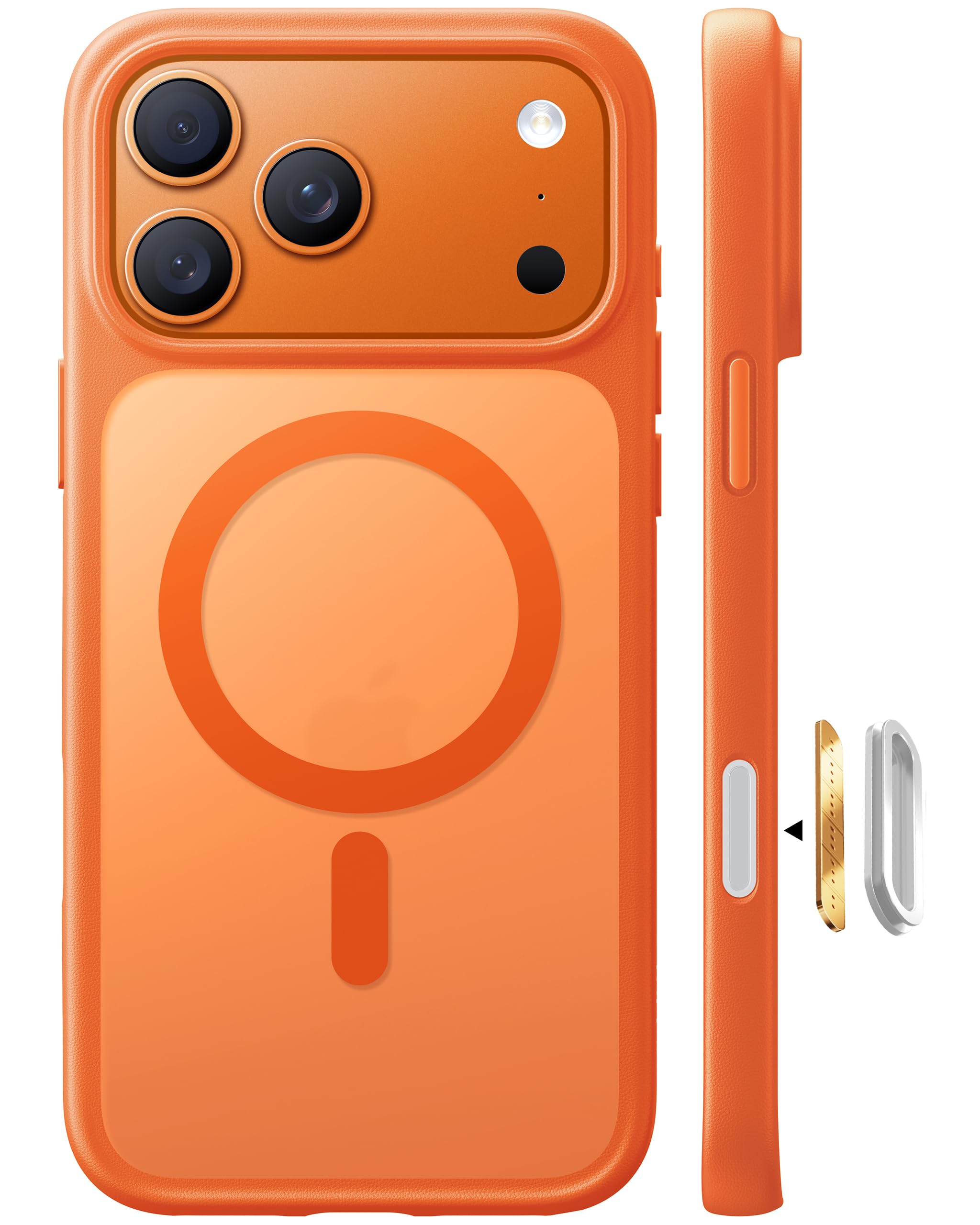 TORRAS for iPhone 17 Pro Max Case with MagSafe, 12FT Military Grade Shockproof, Durable & Sturdy & Velvety Touch, Magnetic Protective case for iphone 17 pro max cover, Orange