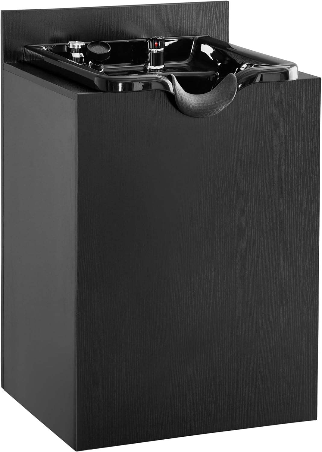 Black Particle Board and PVC Salon Shampoo Station