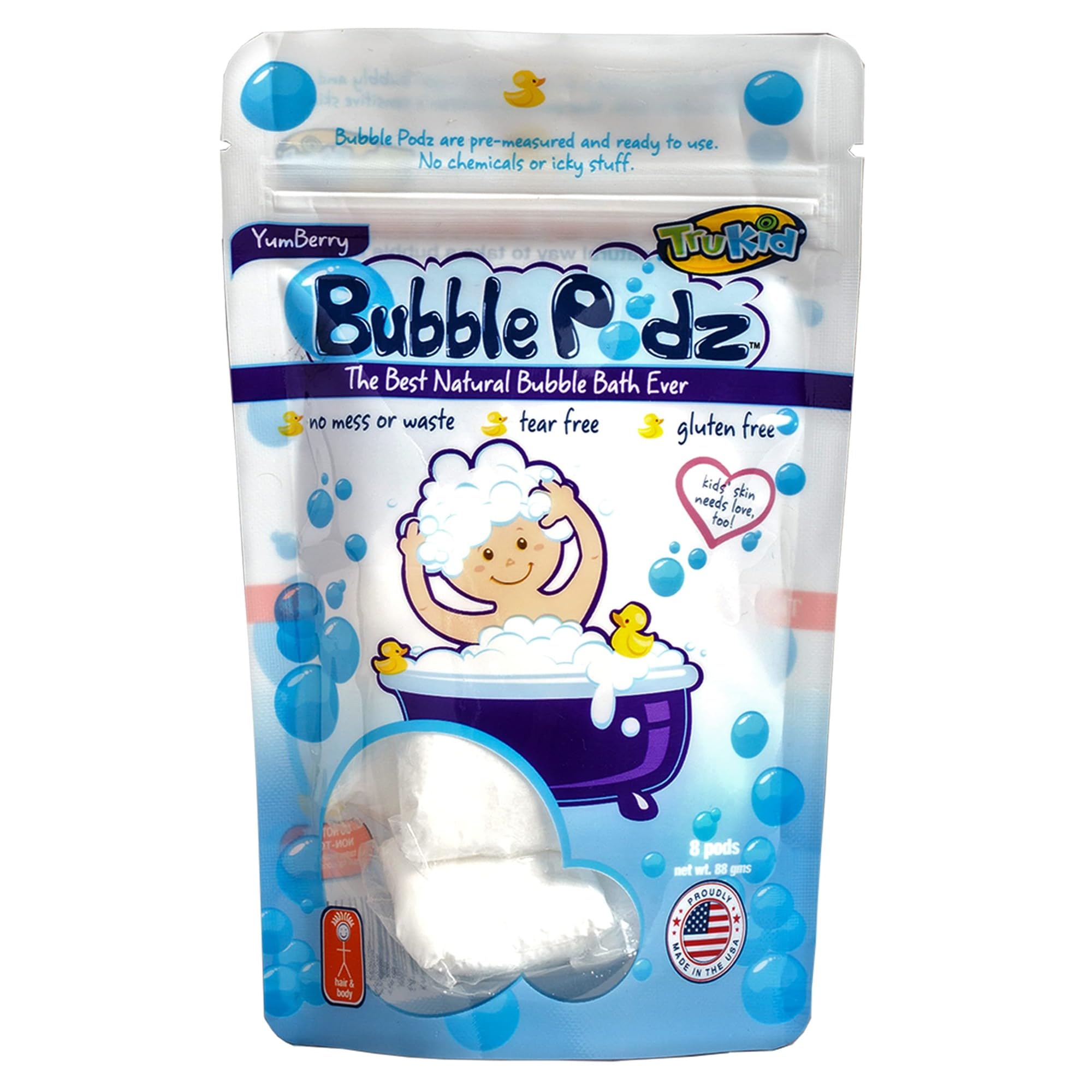 TruKid Yumberry Scented Bubble Podz, 8 Count