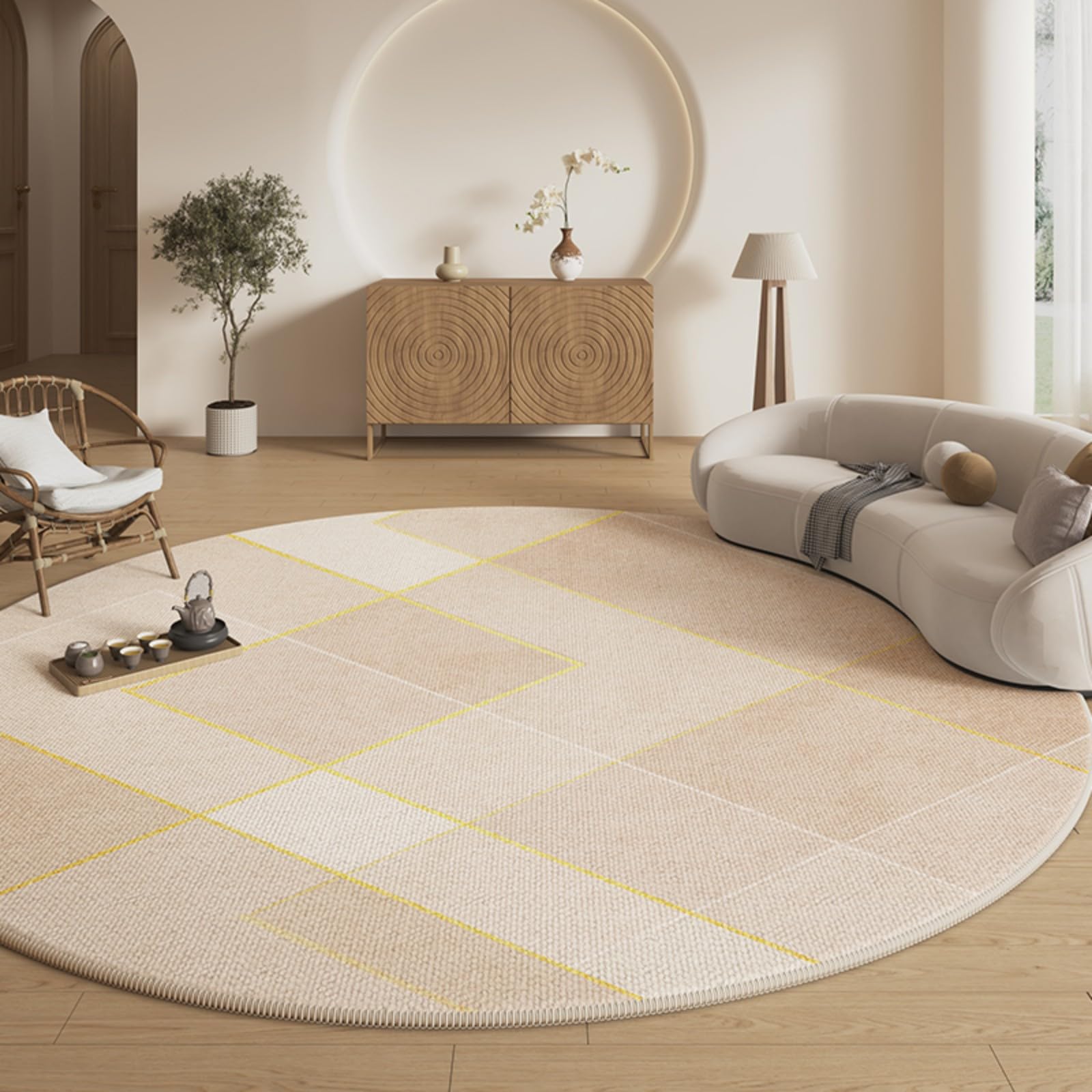 Tapis rond antidérapant pour vestiaire pour sécuriser les sols glissants