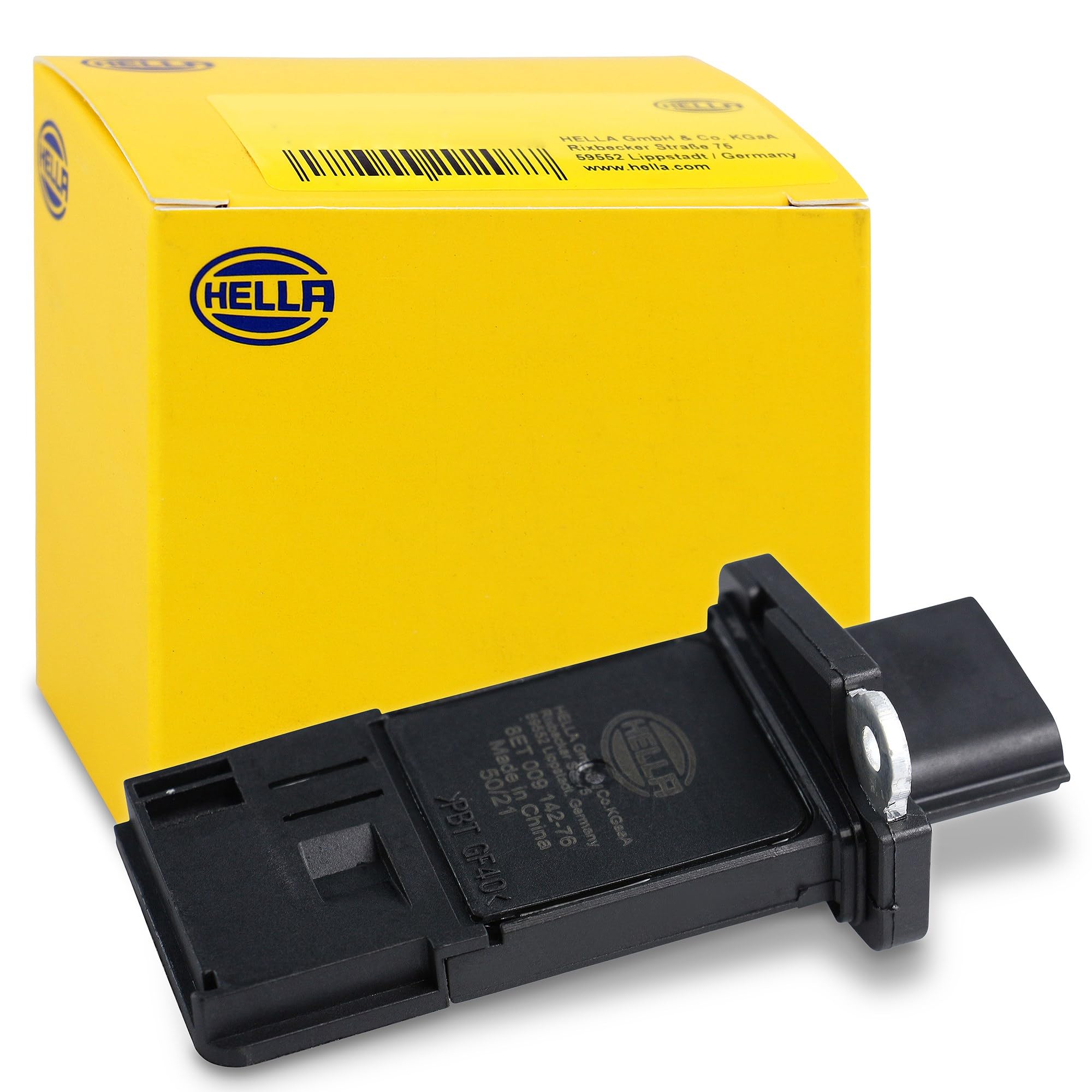 HELLA 8ET 009 142-761 Debimetro - 5a... poli - avvitato - senza collettore aspirazione | Compatibile con: INFINITI EX, FX, G Cabriolet, G Coupe, G Stufenheck, M, Q60 Cabriolet, Q60 Coupe, Q70, QX50 I, QX70