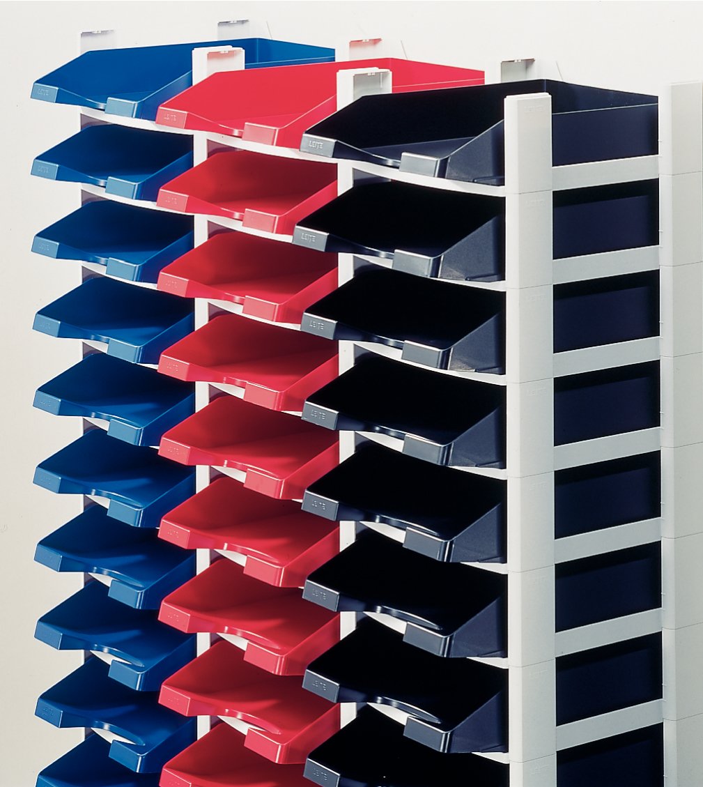 Leitz Organizer per vaschette portacorrispondenza, Formato A4, Nero, Gamma Plus, 53270095