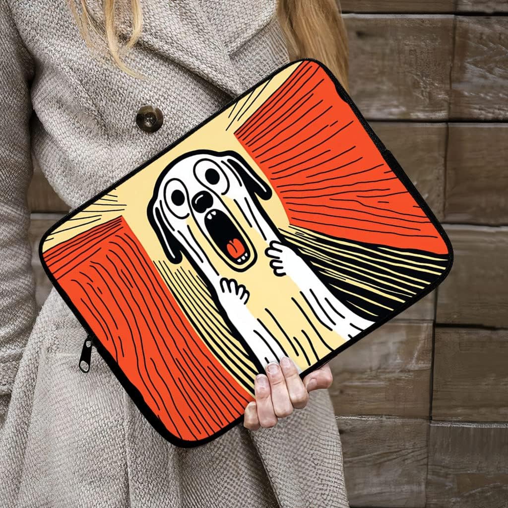 Funny Dog iPad Sleeve - Graphic Tablet Sleeve - Art Print Carrying Case - 10 inches