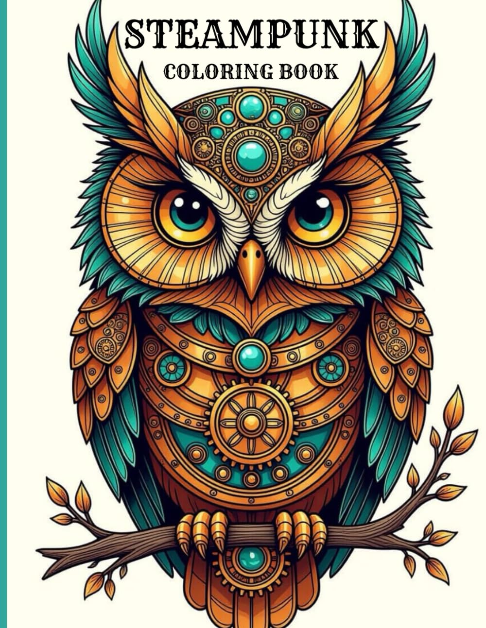 Steampunk Coloring Book: Stress Relief Mechanical Animals & Gears Designs