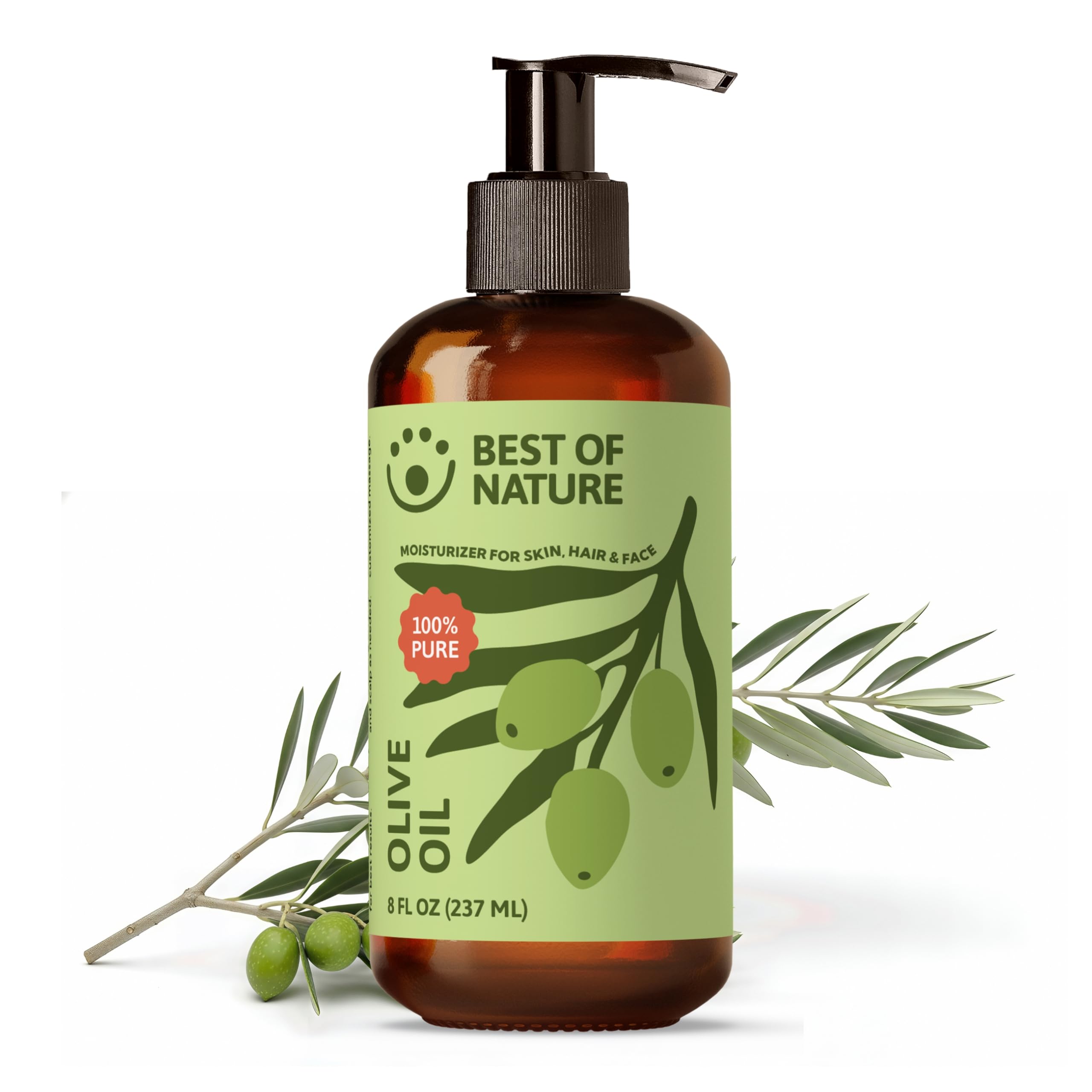 Best of Nature 100% Pure Olive Massage & Body Oil