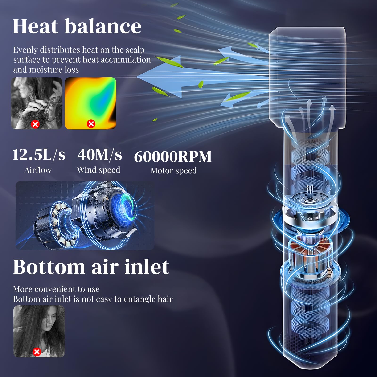 Airstyler, Set 5 In 1 Per Lo Styling Dei Capelli Con Spazzola Ad Aria Calda Ferro Arricciacapelli Automatico E Spazzola Lisciante Aggiungi Volume Liscia Arriccia E Acconcia I Tuoi Capelli