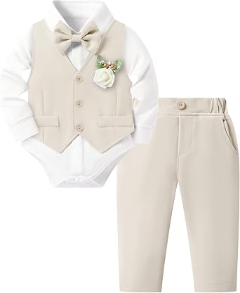 SANMIO Baby Boy Baptism Outfit Suit Set Christening Formal 0-24M
