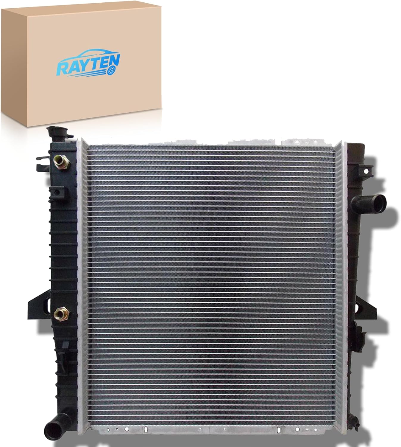 Rayten 2173 Engine Coolant Radiator with Transmission Oil Cooler Compatible with Ford Explorer 1998-2001, Ranger Sport Trac, Ranger 1998-2011 & Mazda B3000, B4000, 3.0L 4.0L, Replace# 6L5Z8005DA