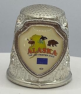 Alaska State Collectible Souvenir Thimble