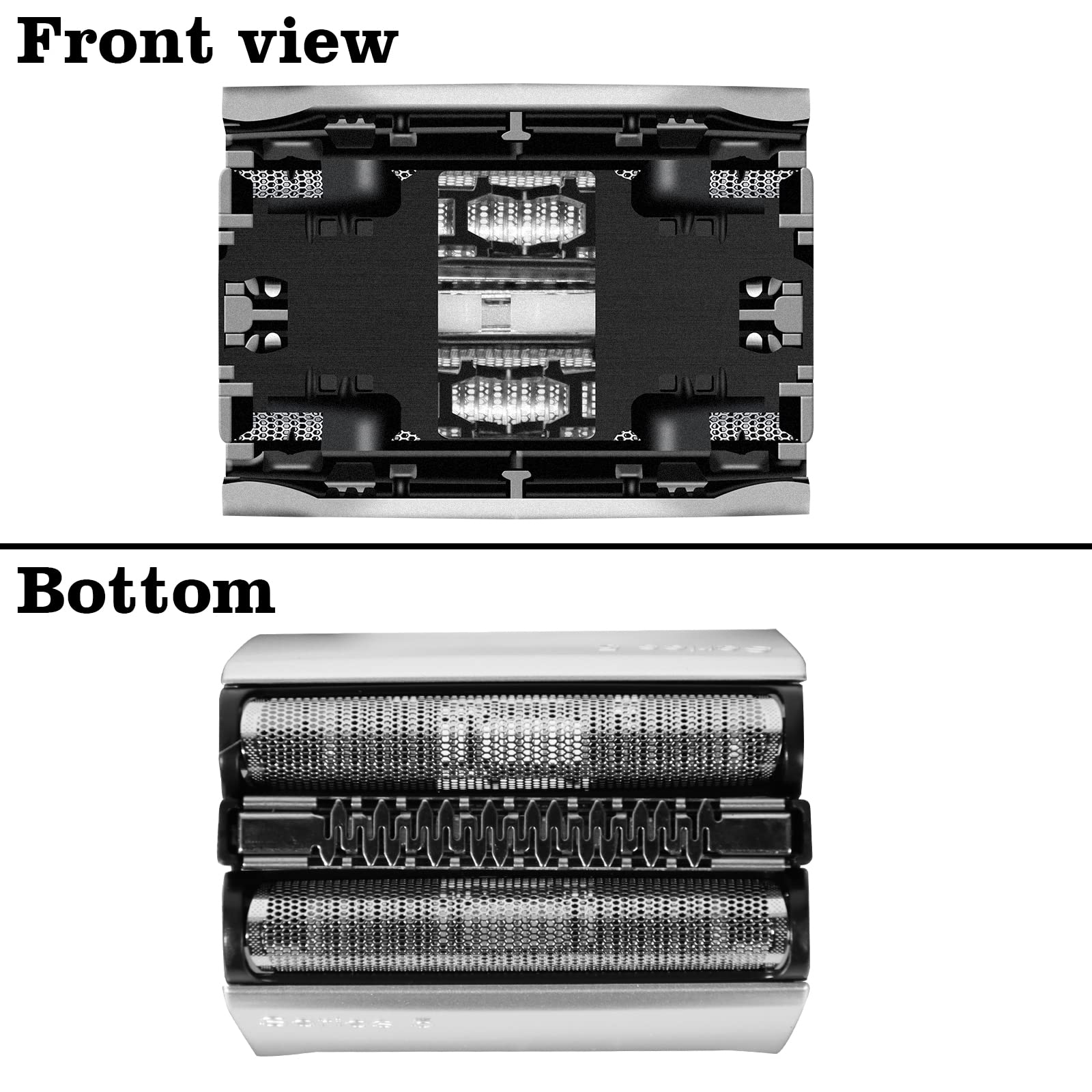 Testina Rasoio Serie 5, S5 Testina di Ricambio Serie 5 Accessori di Ricambio per Rasoio 52B 52S Compatibile Con Series 5 5020S 5030S 5040S 5147S 5025 5035 5195 5050CC 5070CC etc (52S)
