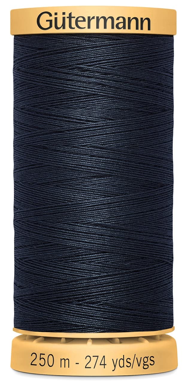 Gutermann Natural Cotton Thread 273 Yards-Navy