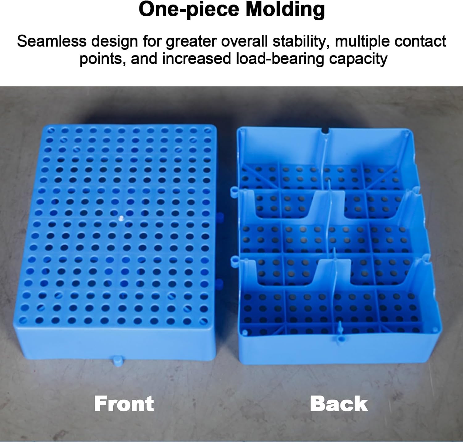 Plastic Storage Pallets with Breathable Holes for Heavy-Duty Basement, Kitchen, and Garage Organization