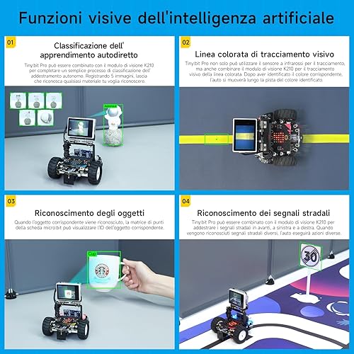 Miniatura 6 de Yahboom Microbit Learner Programación Visual Robot Kit Inteligente y Proyectos STEM Tinybit para niños Aprende a Codificar Inteligente y Educativo