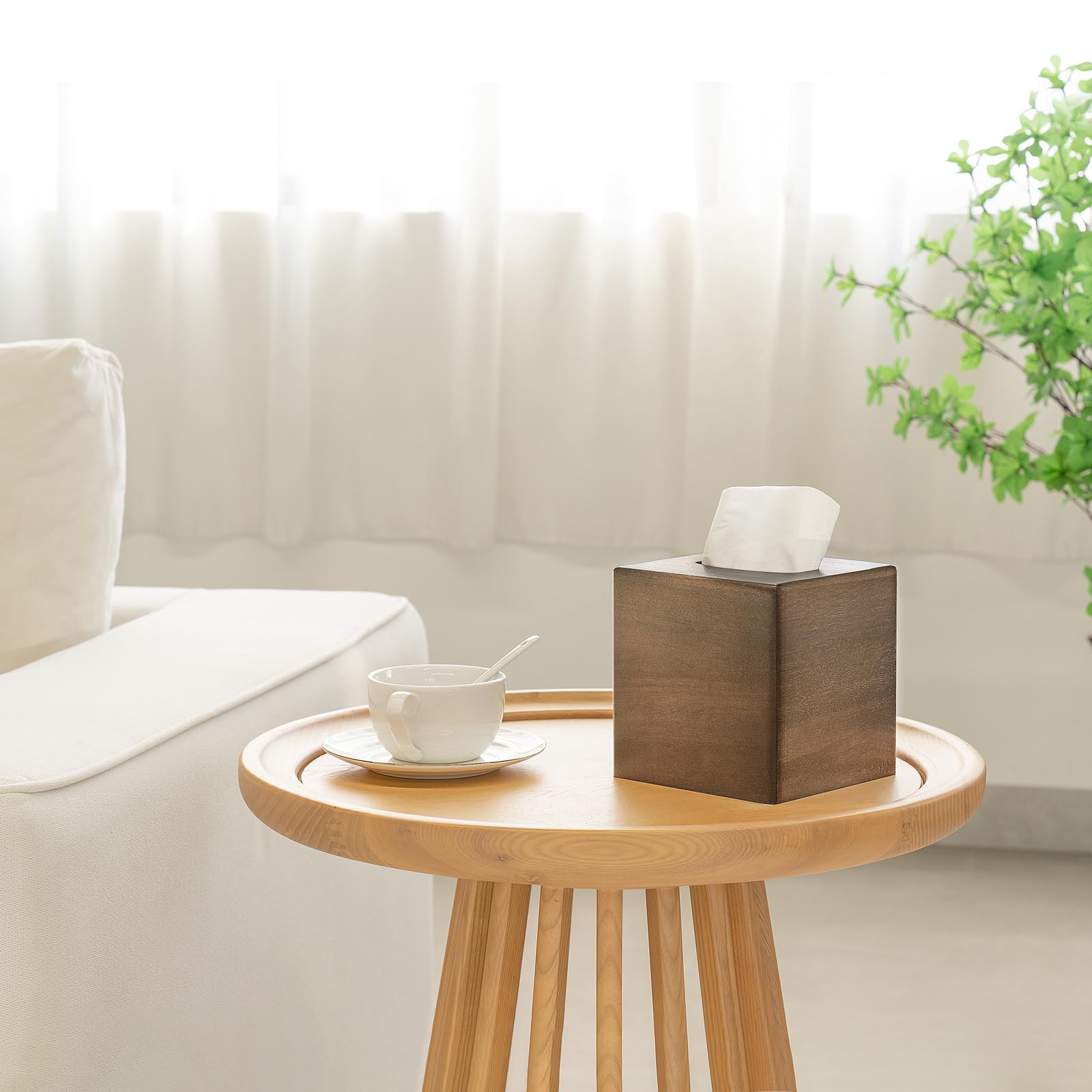 Tissue Box Cover Rechthoekige PU Lederen Facial Tissue