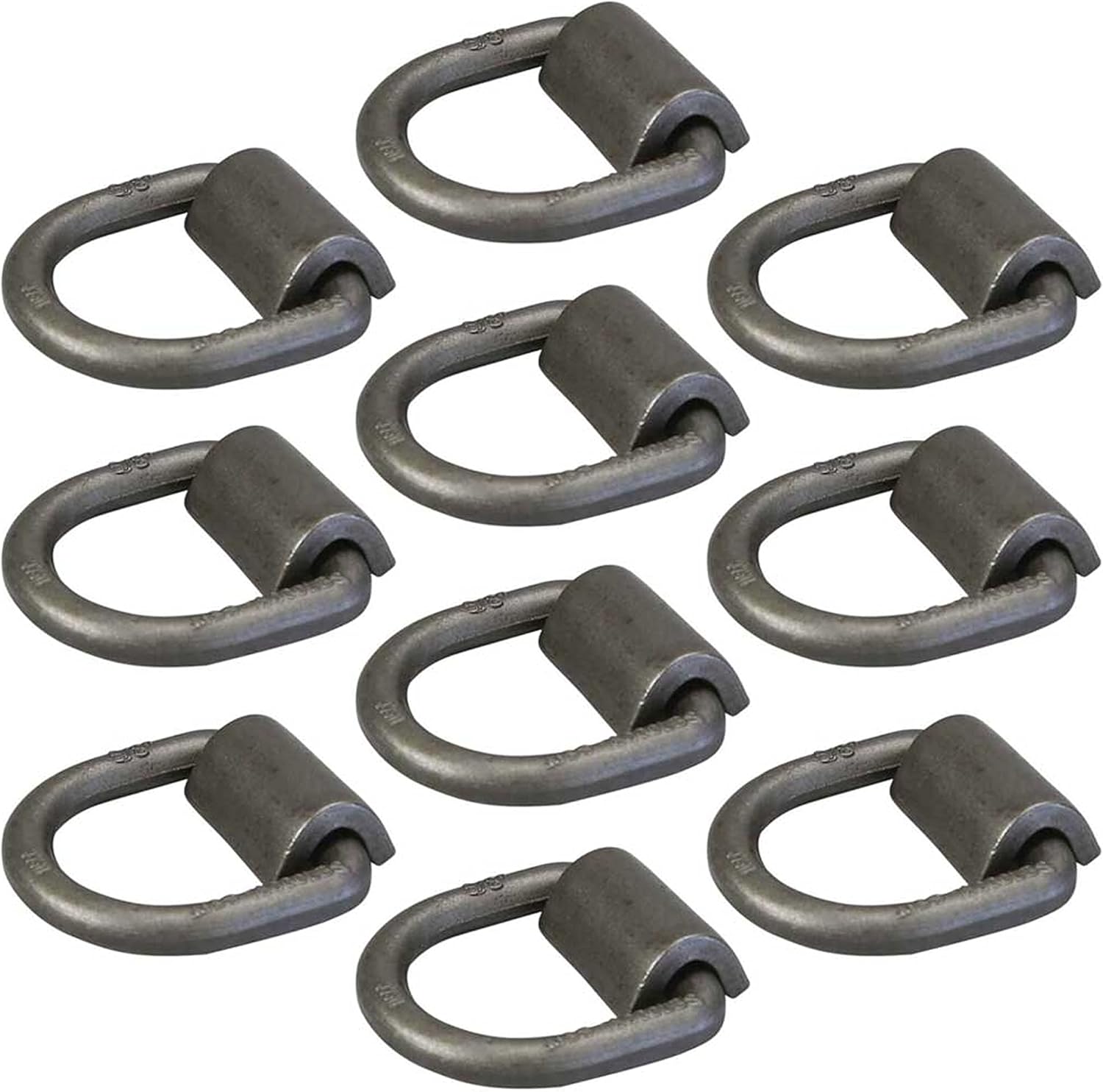 US Cargo Control Lashing Weld On Forged Mounting Ring 5/8 inch x 18,000 lbs (Break Strength: 18,000 lbs. Working Load Limit: 6,000 lbs.) - 10 Pack